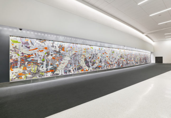 Mural Installation at San Francisco International Airport, Terminal 3