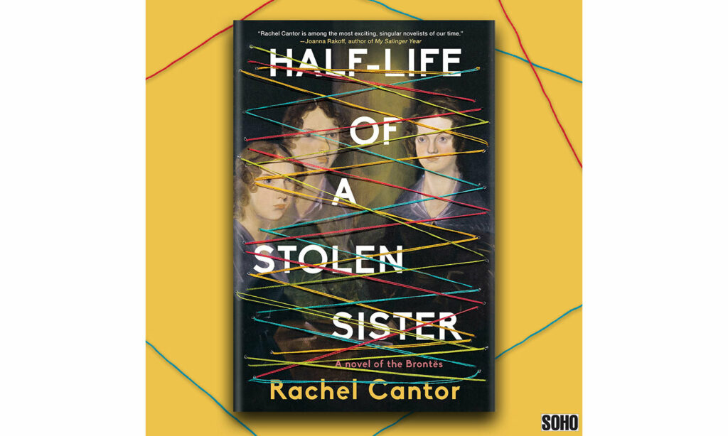 Cover of the novel Half-Life of a Stolen Sister along with two book reviews.